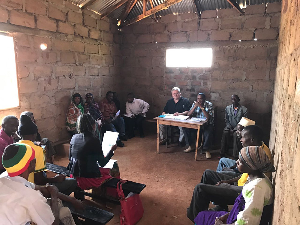 While the Village Assembly meetings are held outside because of the large numbers of attendees, the elected officials, the Village Council, meets in meeting rooms like this one.