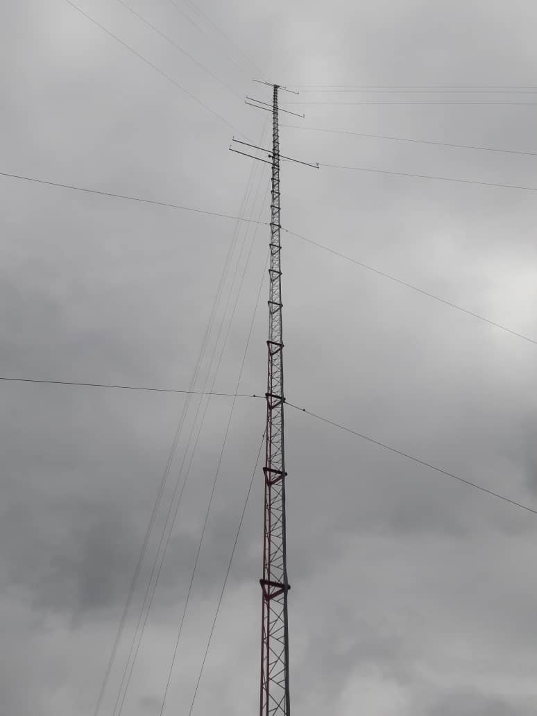This is one of the two 80 meter met masts on site that were commissioned and began sending data in December of 2019